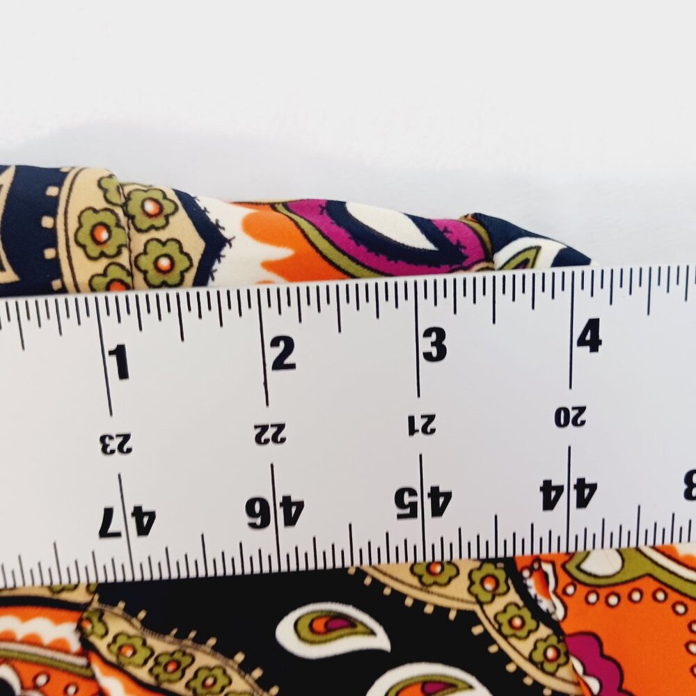 Jude Connally, Nancy's Print Dress, Size Medium, Black/Orange/Multi, Scoop Neck - Picture 8 of 10